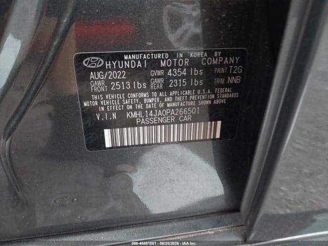 2023 HYUNDAI SONATA SEL 9