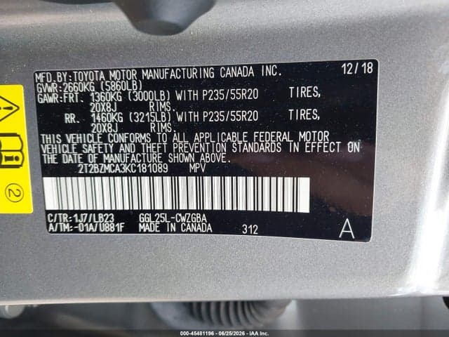 2019 LEXUS RX 350 9