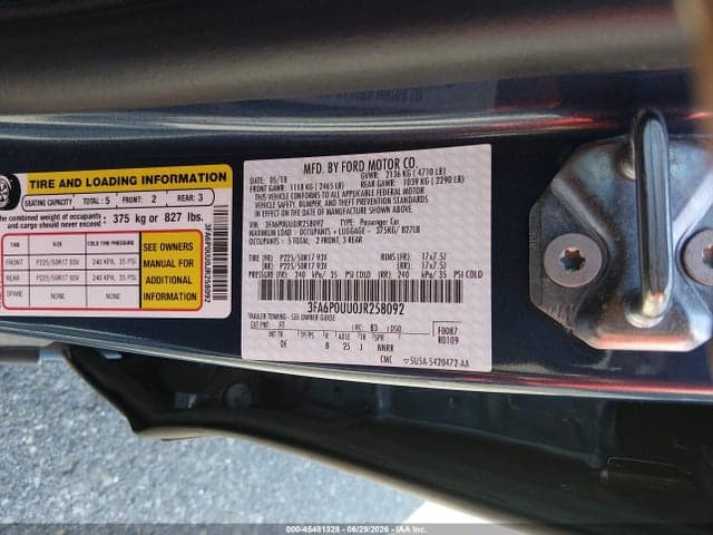 2018 FORD FUSION HYBRID S 9