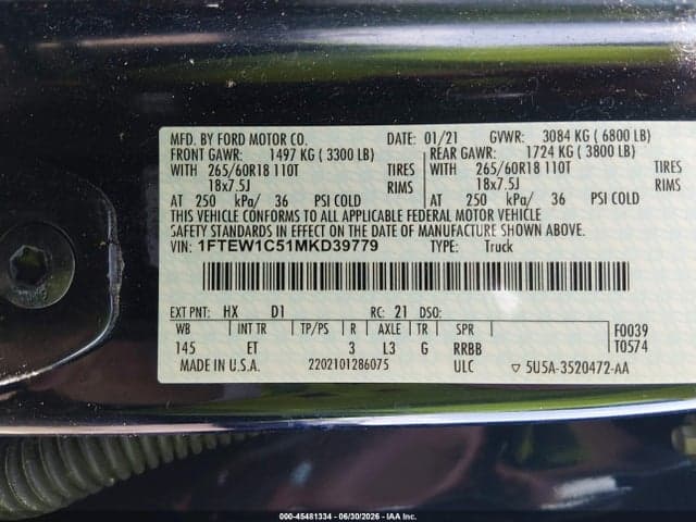 2021 FORD F-150 LARIAT 9