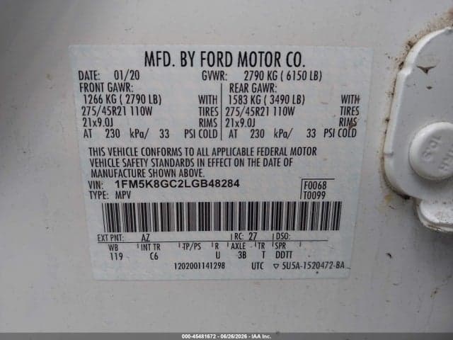 2020 FORD EXPLORER ST 9