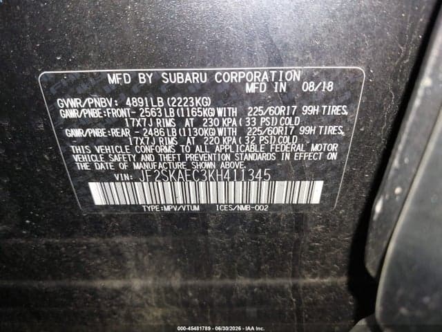 2019 SUBARU FORESTER PREMIUM 9