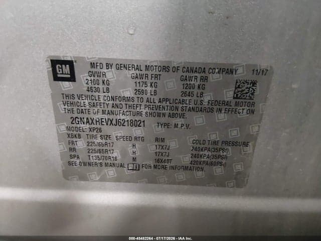 2018 CHEVROLET EQUINOX LS 9