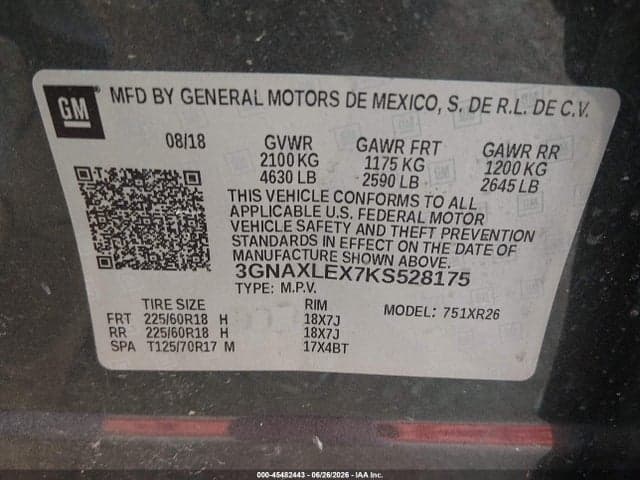 2019 CHEVROLET EQUINOX LT 9