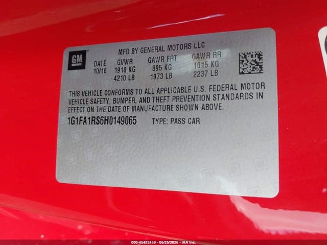 2017 CHEVROLET CAMARO 1LT 9