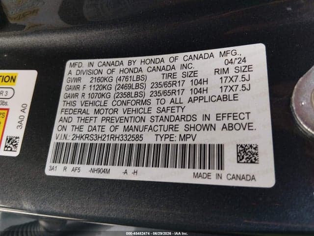 2024 HONDA CR-V LX 2WD 9