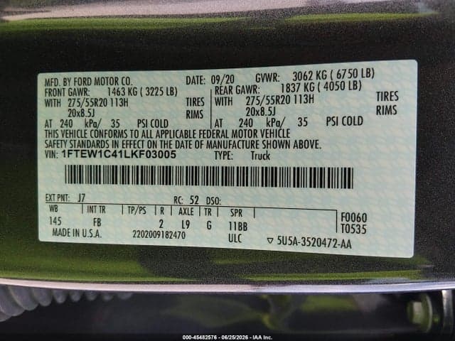 2020 FORD F-150 XLT 9