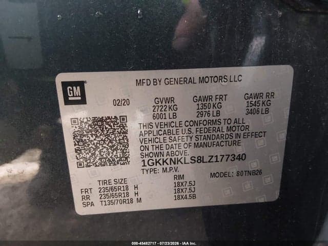 2020 GMC ACADIA FWD SLE 9