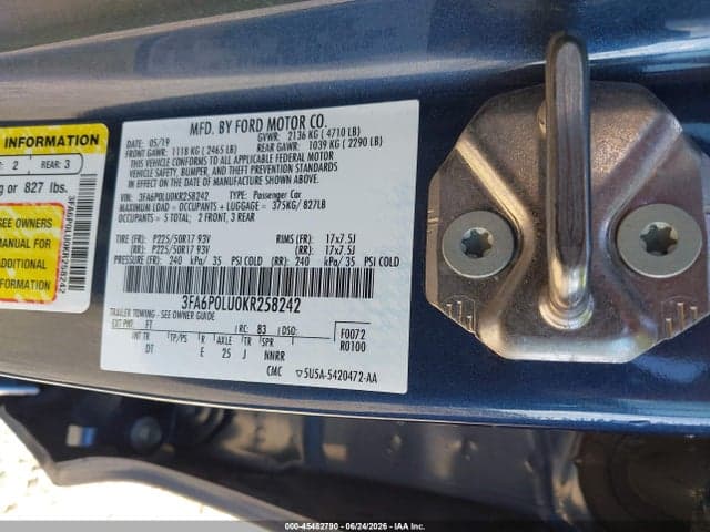 2019 FORD FUSION HYBRID SE 9