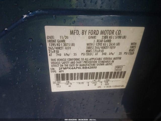 2020 FORD EDGE ST 9