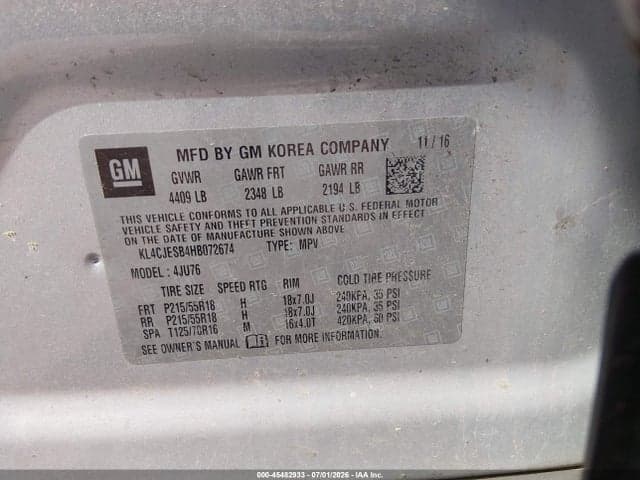2017 BUICK ENCORE PREFERRED 9