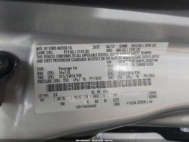 2017 FORD FOCUS SE 9