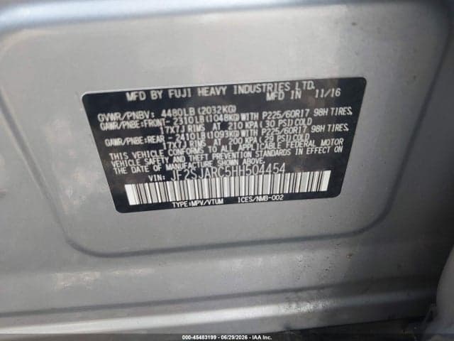 2017 SUBARU FORESTER 2.5I LIMITED 9