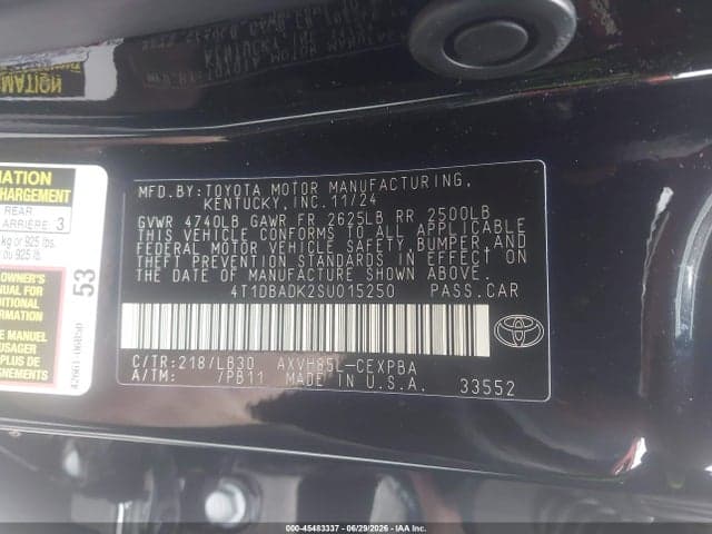 2025 TOYOTA CAMRY XSE 9