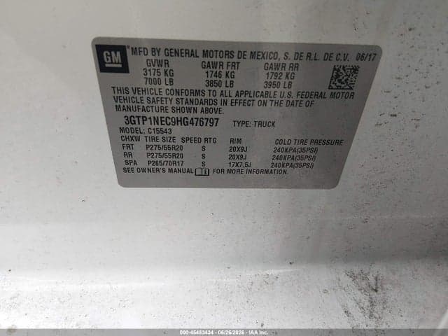 2017 GMC SIERRA 1500 SLT 9