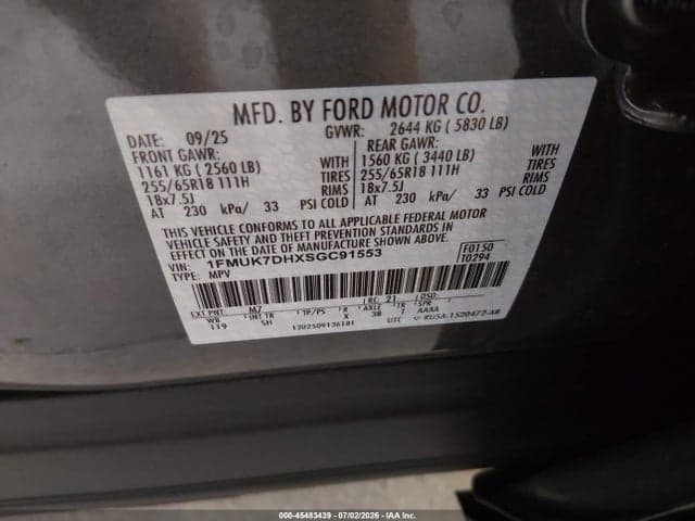 2025 FORD EXPLORER ACTIVE 9