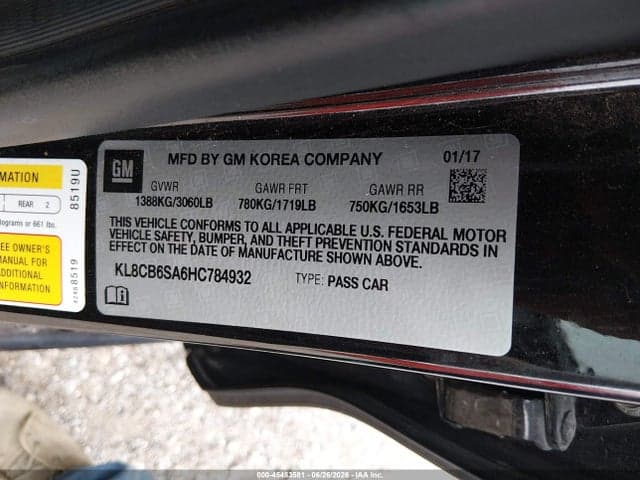 2017 CHEVROLET SPARK LS CVT 9