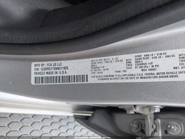 2022 RAM 1500 9