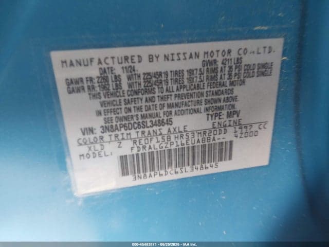 2025 NISSAN KICKS SR FWD 9