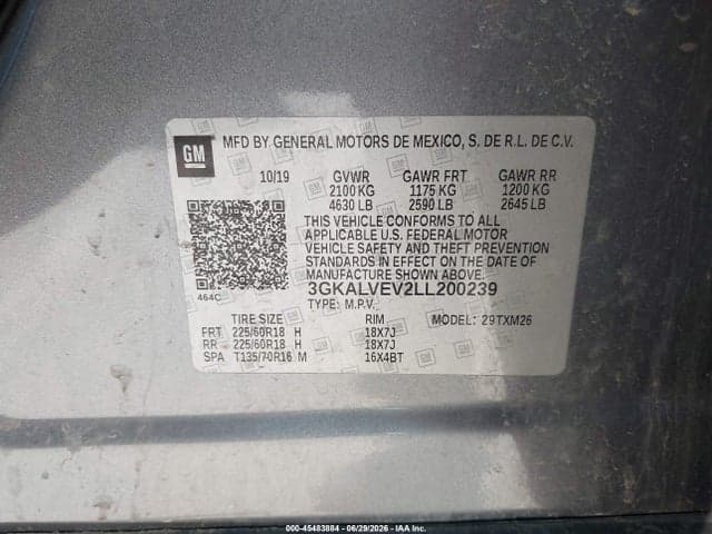 2020 GMC TERRAIN AWD SLT 9