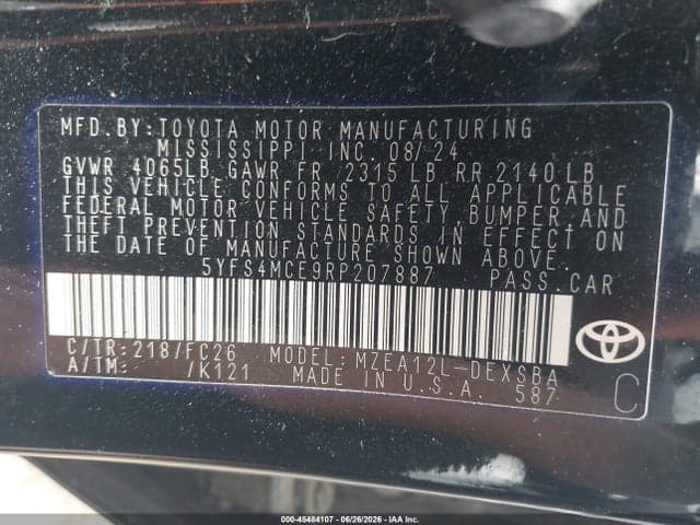 2024 TOYOTA COROLLA SE 9