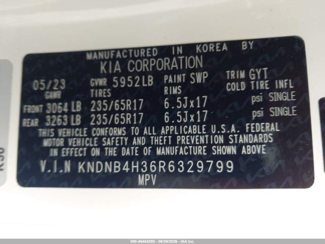 2024 KIA CARNIVAL MPV LX SEAT PACKAGE 9