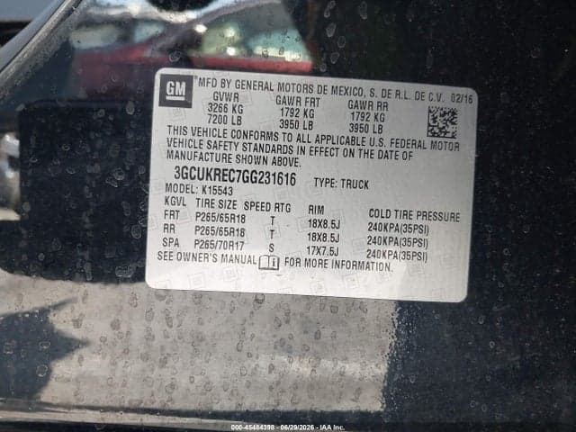 2016 CHEVROLET SILVERADO 1500 2LT 9