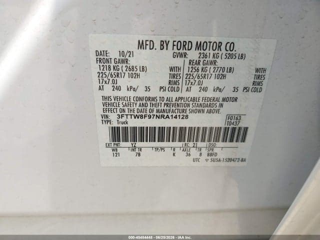 2022 FORD MAVERICK LARIAT/XL/XLT 9