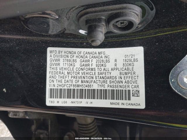 2021 HONDA CIVIC SPORT 9