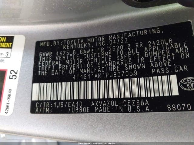 2023 TOYOTA CAMRY SE 9
