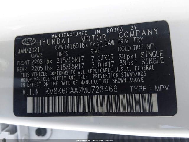 2021 HYUNDAI KONA SEL PLUS 9