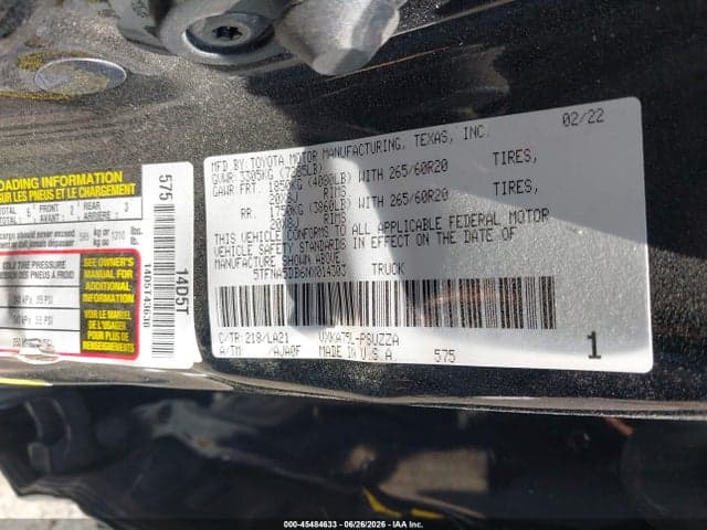 2022 TOYOTA TUNDRA PLATINUM 9