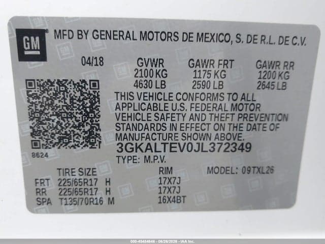 2018 GMC TERRAIN SLE 9