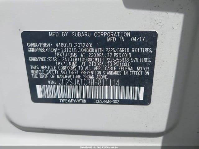 2017 SUBARU FORESTER 2.5I TOURING 9