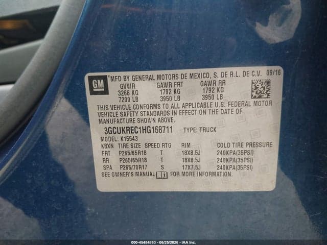 2017 CHEVROLET SILVERADO 1500 LT 9