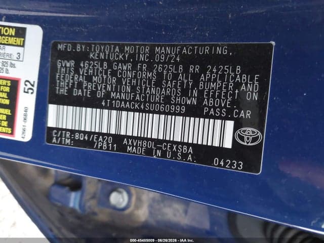 2025 TOYOTA CAMRY SE 9