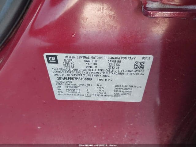 2017 CHEVROLET EQUINOX LT 9