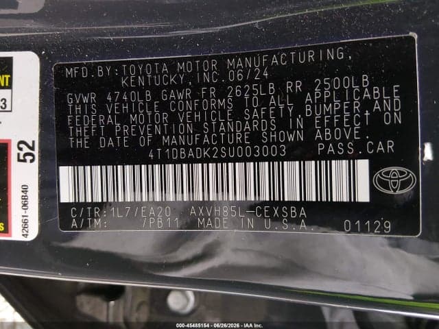 2025 TOYOTA CAMRY SE 9