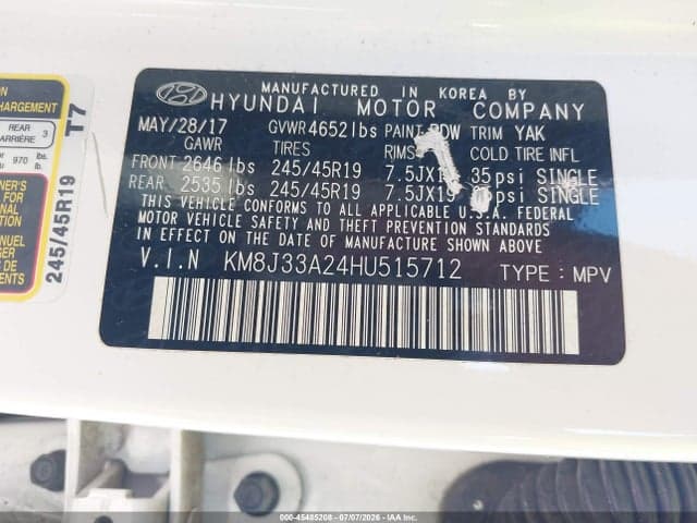 2017 HYUNDAI TUCSON LIMITED 9