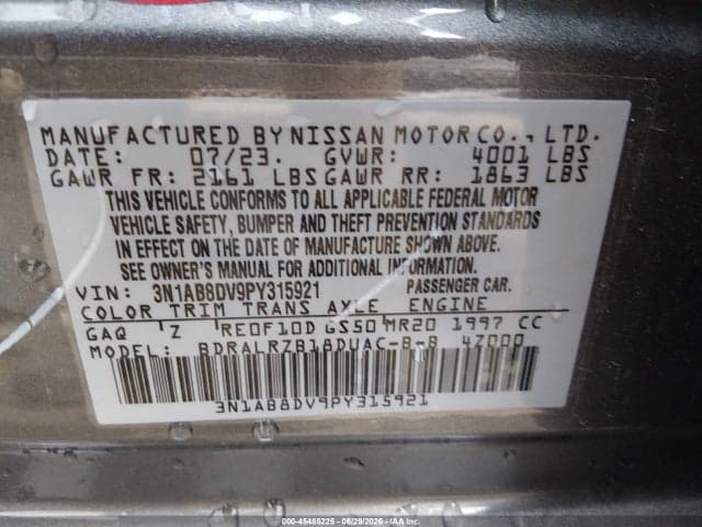 2023 NISSAN SENTRA SR XTRONIC CVT 9