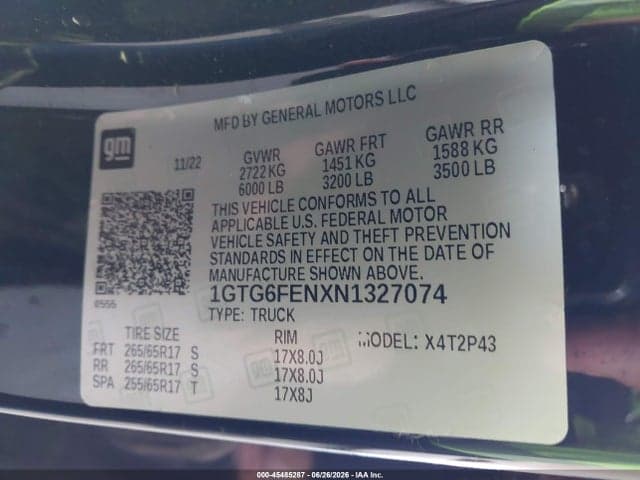 2022 GMC CANYON 4WD SHORT BOX AT4 - LEATHER 9