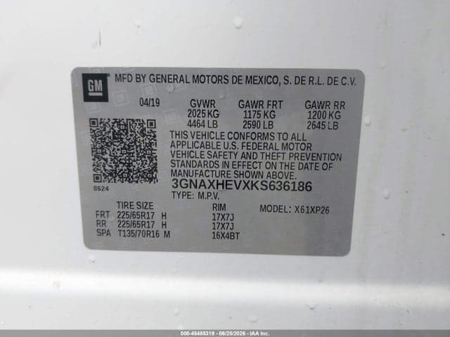 2019 CHEVROLET EQUINOX LS 9