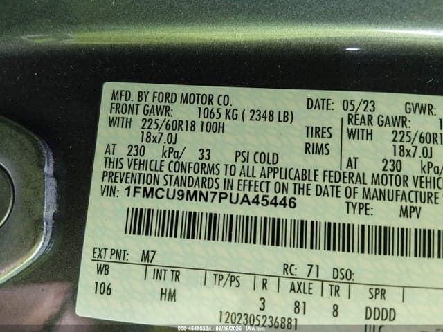 2023 FORD ESCAPE ST-LINE 9