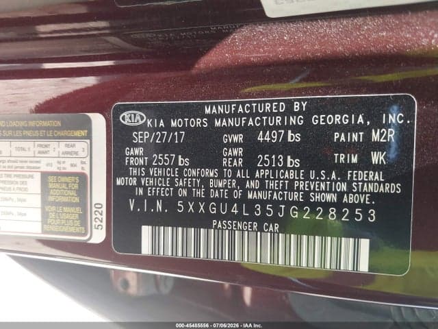 2018 KIA OPTIMA EX 9