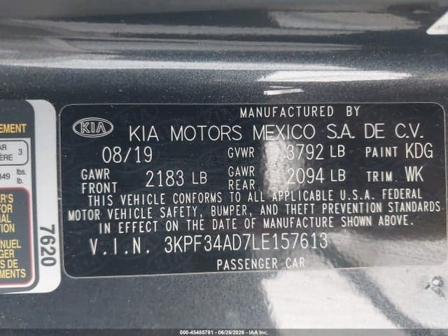 2020 KIA FORTE GT-LINE 9