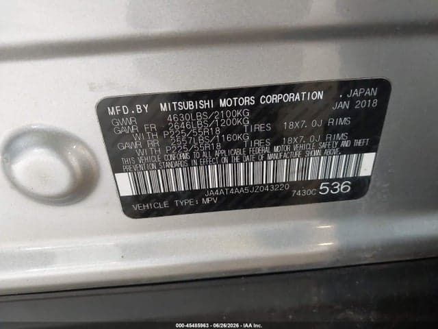 2018 MITSUBISHI ECLIPSE CROSS LE 9