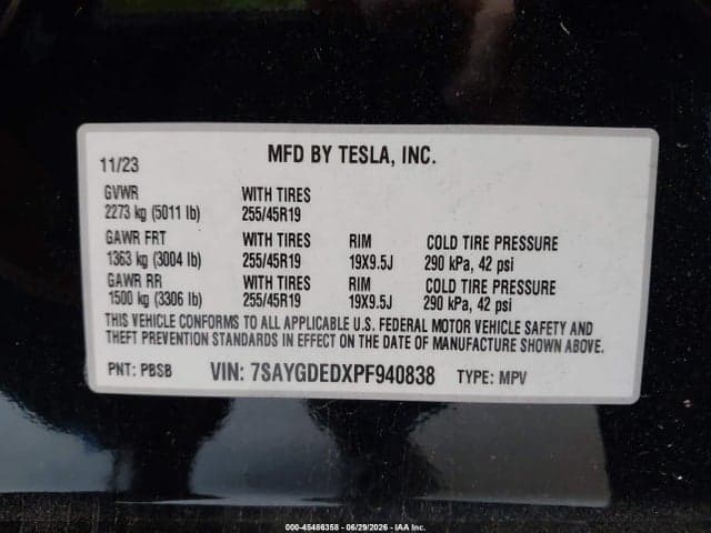 2023 TESLA MODEL Y RWD 9