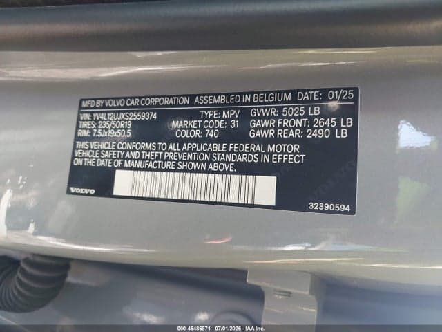2025 VOLVO XC40 B5 CORE BRIGHT THEME 9