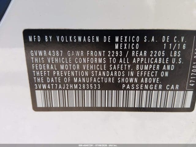2017 VOLKSWAGEN JETTA GLI 9