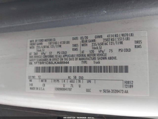 2020 FORD TRANSIT-250 9